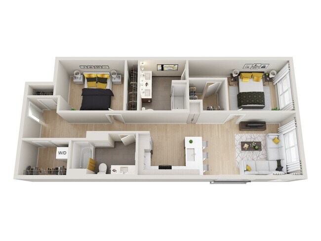 2x2 A 717 floor plan